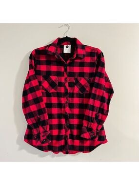 Rothco Plaid Flannel Shirt Women's Size Small Red Western Cowgirl Casual Outdoor